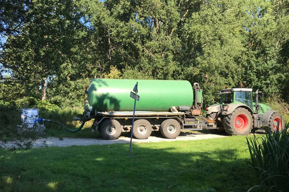 Tractor met tanker