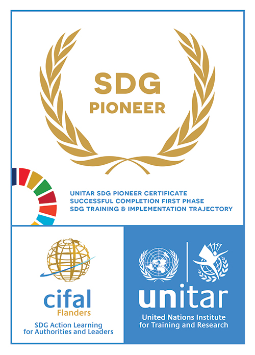 Certificaat SDG-Pioneer